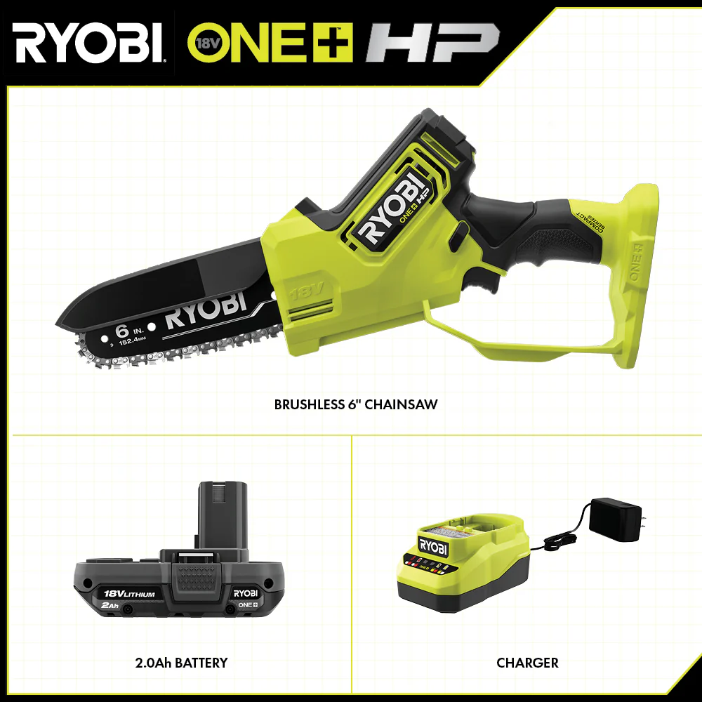 18V ONE+ HP 6" COMPACT BRUSHLESS PRUNING CHAINSAW KIT - Image 2