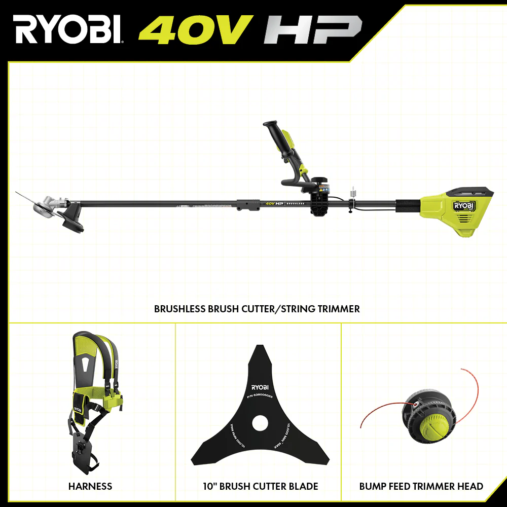 40V HP Brushless Brush Cutter/String Trimmer - Image 3