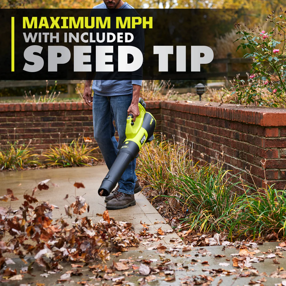 18V ONE+ HP Brushless WHISPER SERIES 510 CFM 130 MPH Battery Leaf Blower, 6.0 Ah Battery, Charger - Image 11