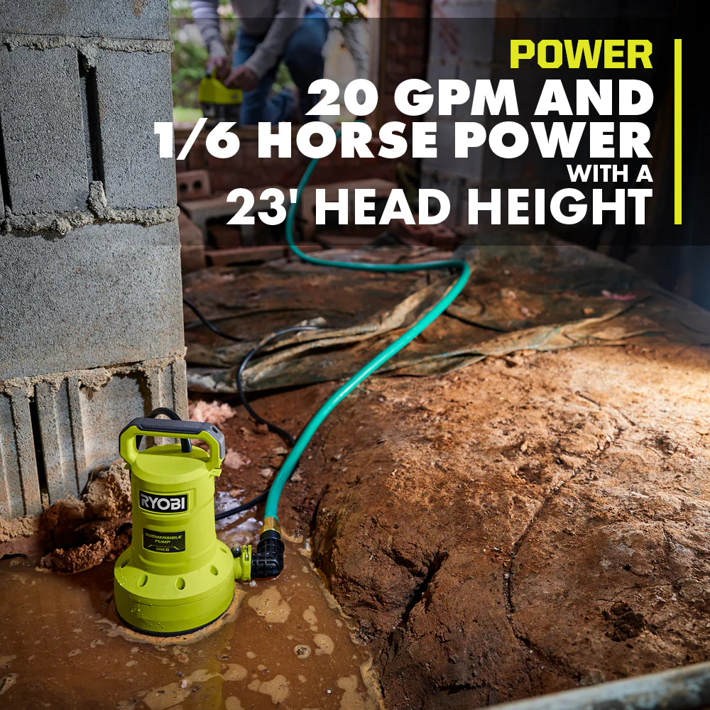 18V ONE+ 20 GPM SUBMERSIBLE WATER TRANSFER PUMP - Image 5