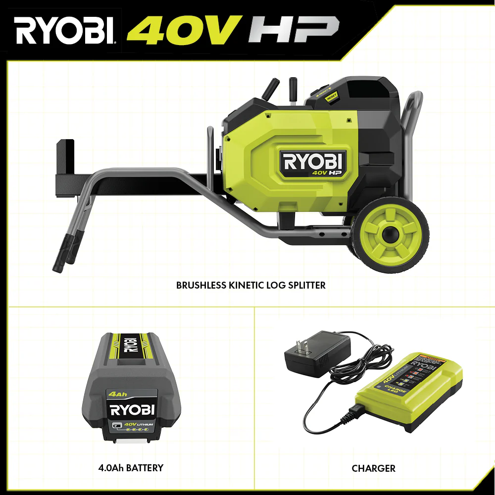 40V HP BRUSHLESS KINETIC LOG SPLITTER KIT - Image 3