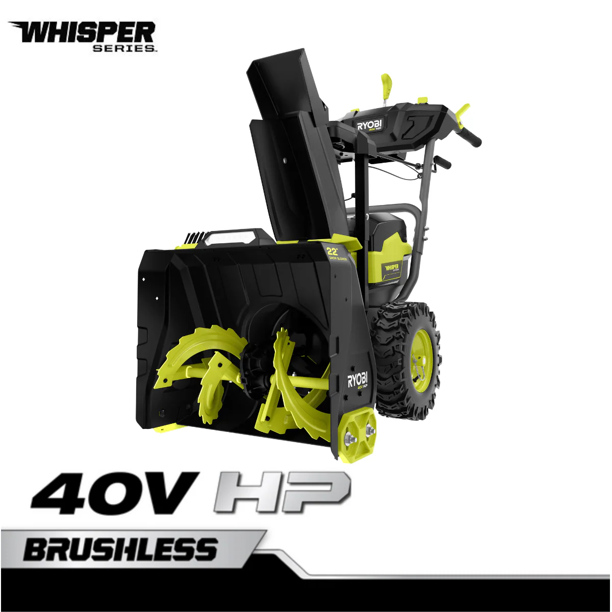 40V HP BRUSHLESS WHISPER SERIES 22" TWO-STAGE SNOW BLOWER KIT - Image 15