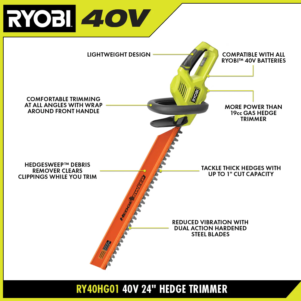 40V 24" HEDGE TRIMMER - Image 3