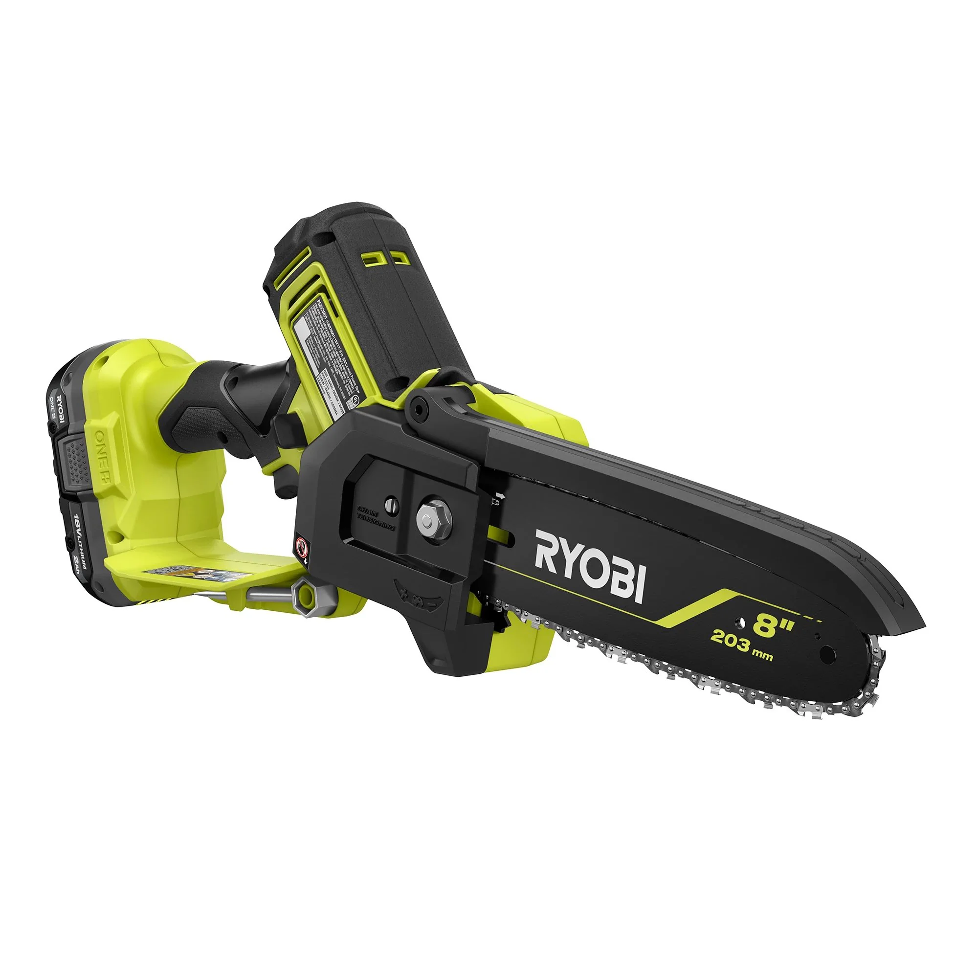 18V ONE+ HP Brushless 8" Pruning Mini Chainsaw Battery Powered with 2.0 Ah Battery and Charger - Image 7