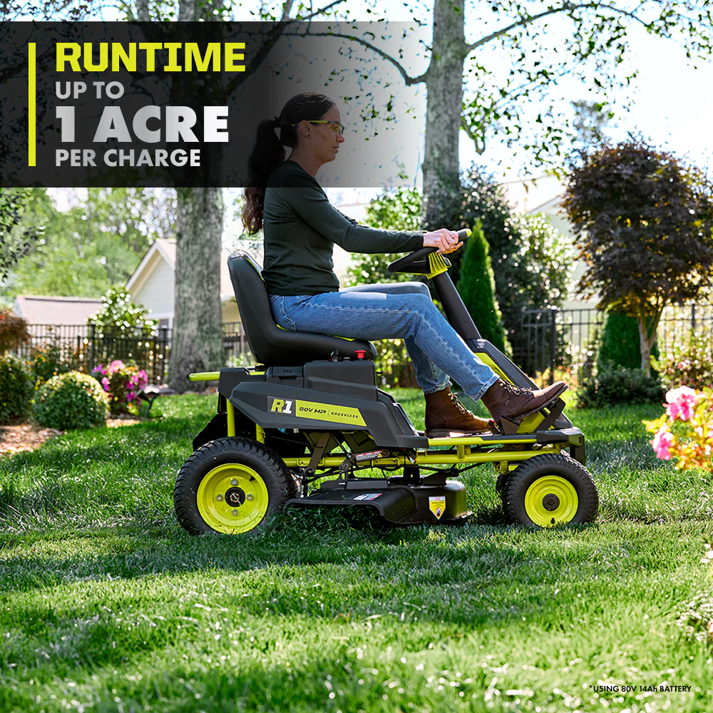 R1 80V HP Brushless 30” Riding Lawn Mower Kit - Image 6