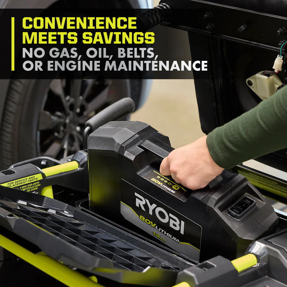 R1 80V HP Brushless 30” Riding Lawn Mower Kit - Image 7