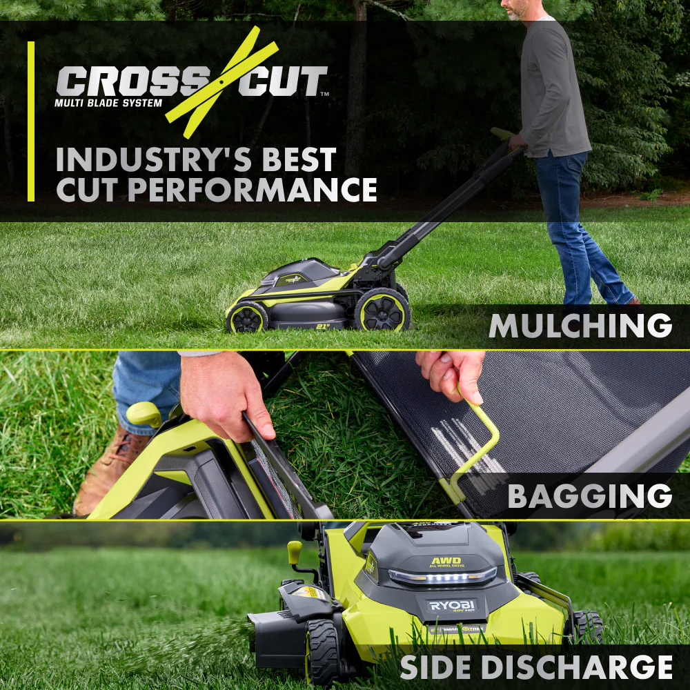 40V HP BRUSHLESS 21" SELF-PROPELLED ALL-WHEEL DRIVE MULTI-BLADE MOWER KIT - Image 7