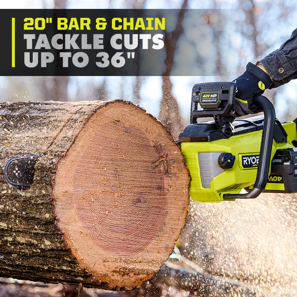 40V HP Brushless 20" Chainsaw - Image 4