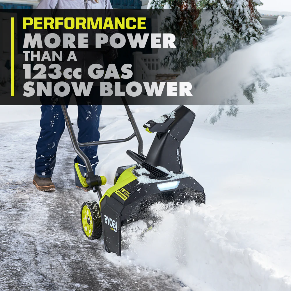40V HP Brushless 18” Single-Stage Auger-Propelled Snow Blower - Image 4
