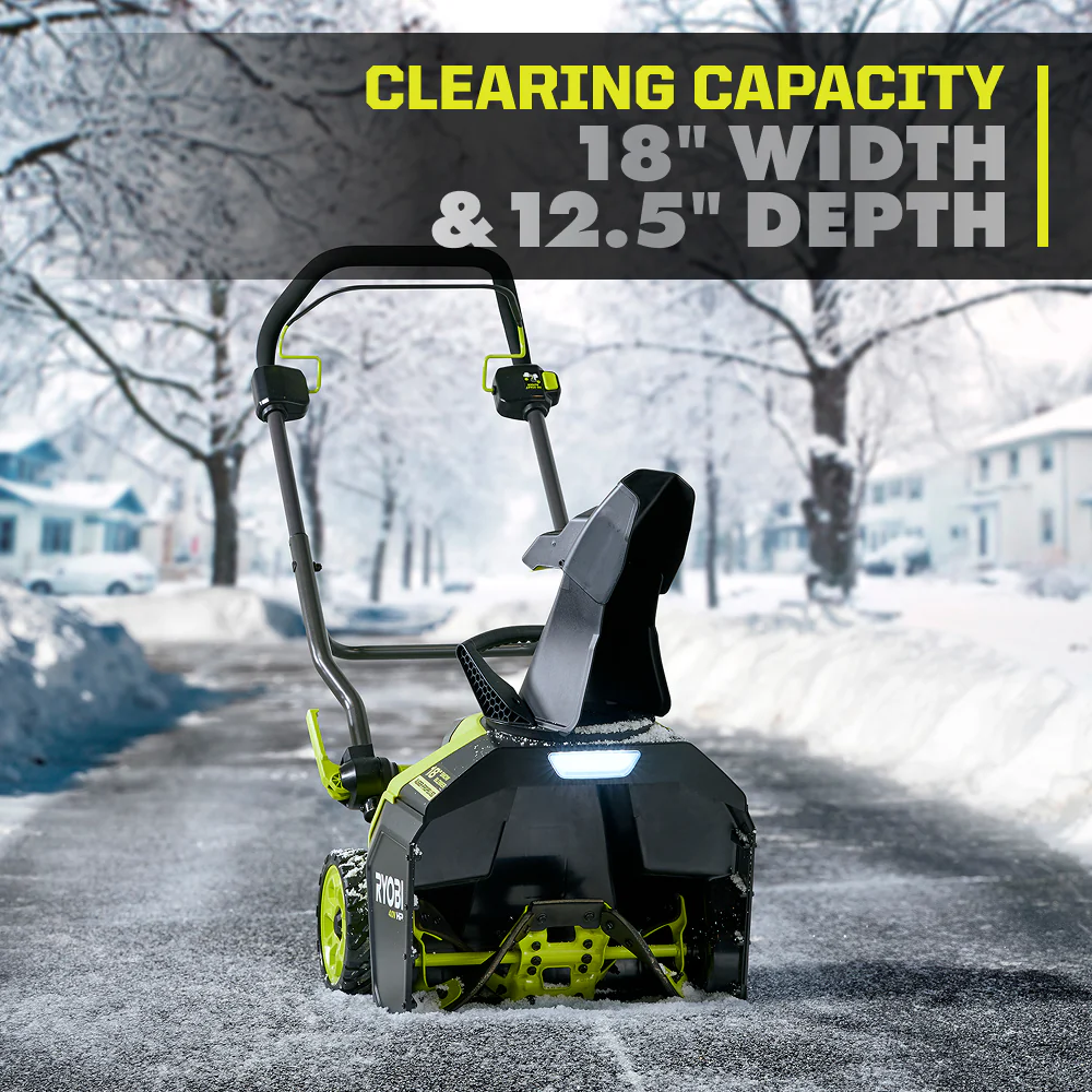 40V HP Brushless 18” Single-Stage Auger-Propelled Snow Blower - Image 8