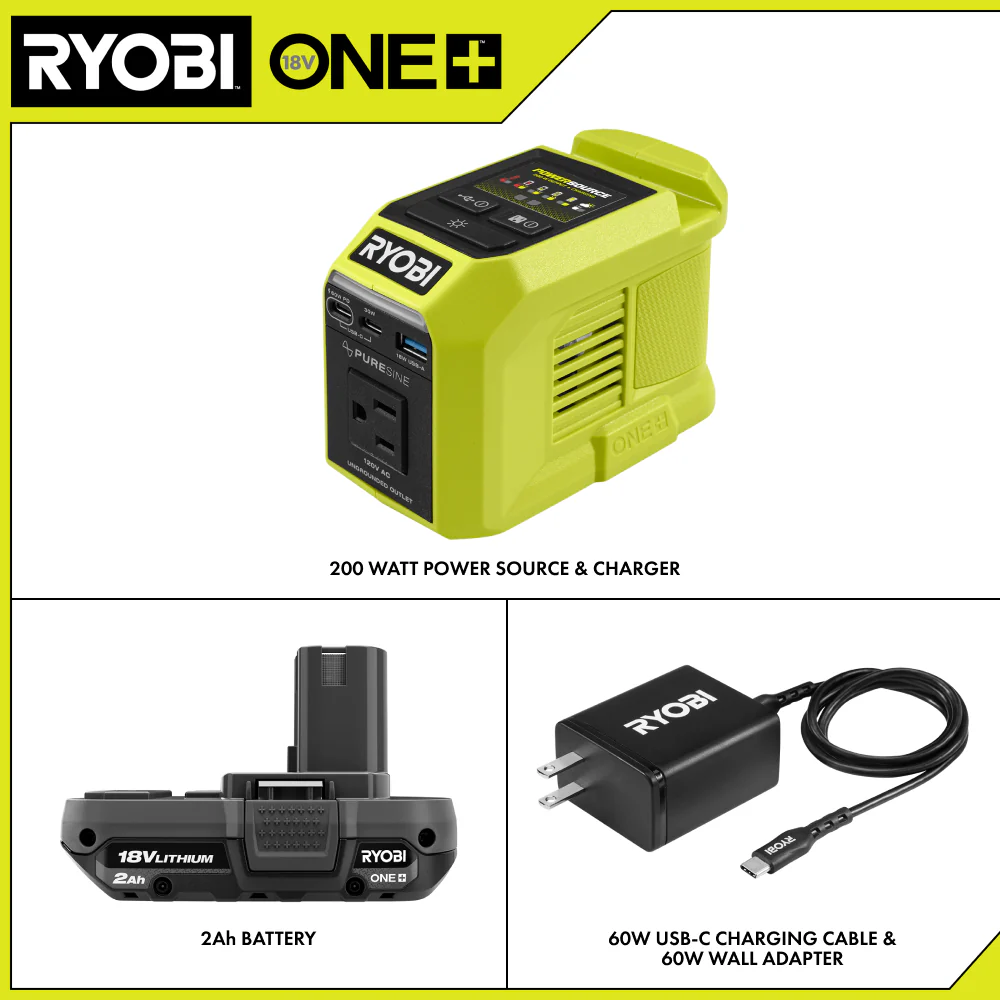 18V ONE+ 200W Power Source/Charger Kit - Image 3