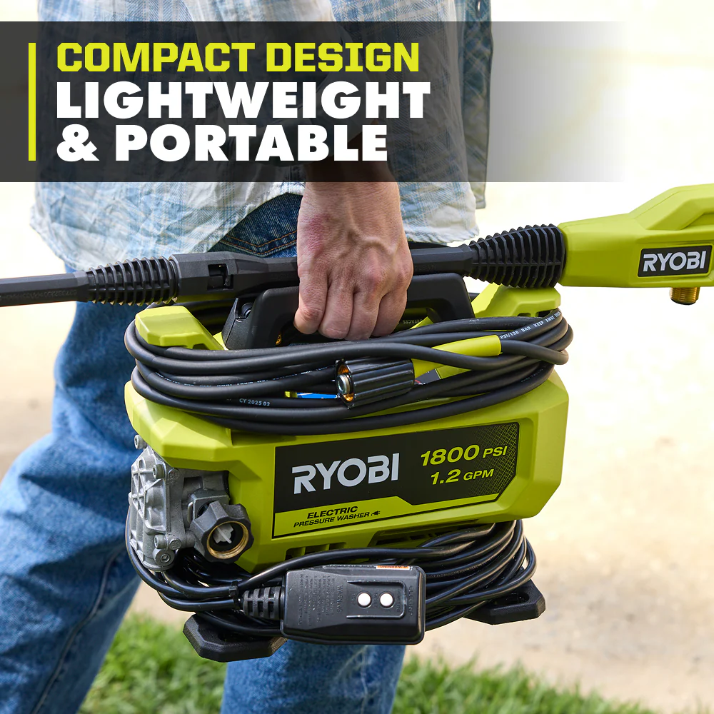 1800 PSI 1.2 GPM Electric Pressure Washer - Image 7