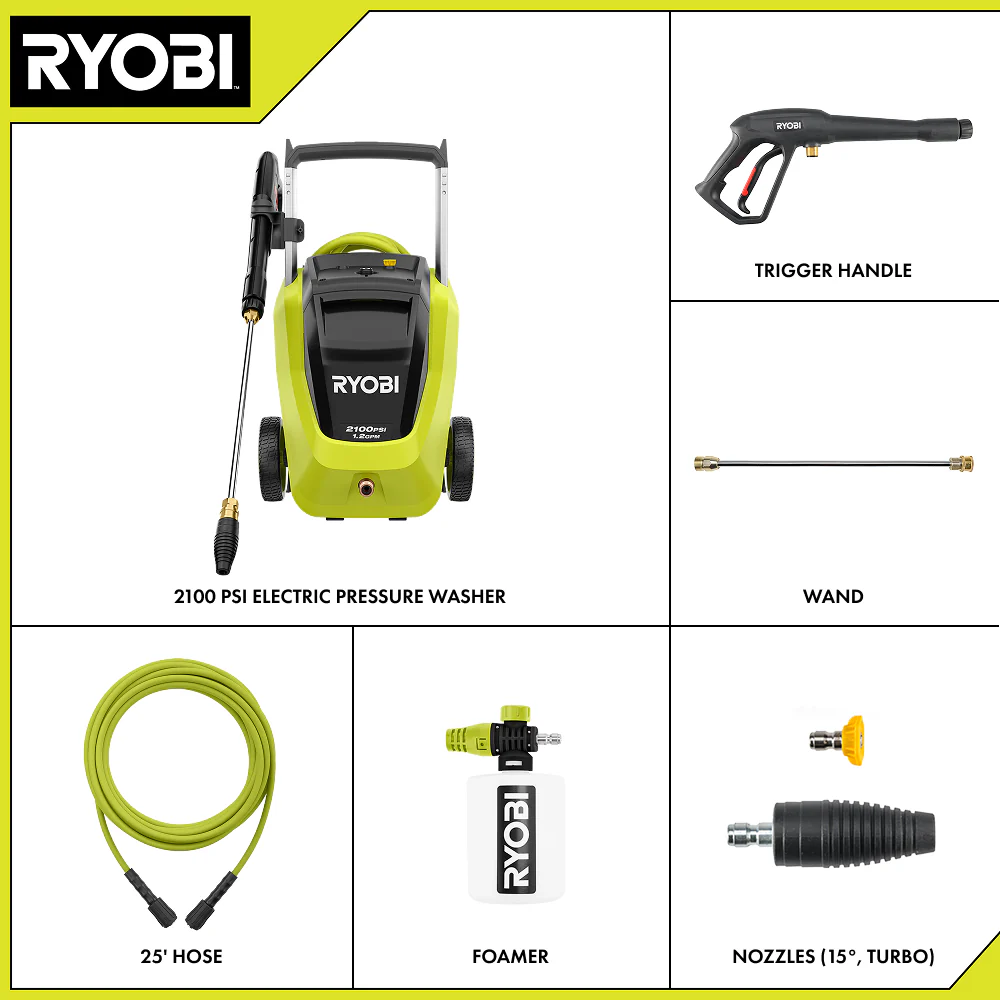 2100 PSI 1.2 GPM Electric Pressure Washer - Image 3
